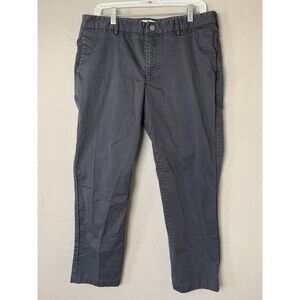 Spoke SHARPS Trousers Mens W36 L30 (26) Black Cotton Twill Regular Chino Build B